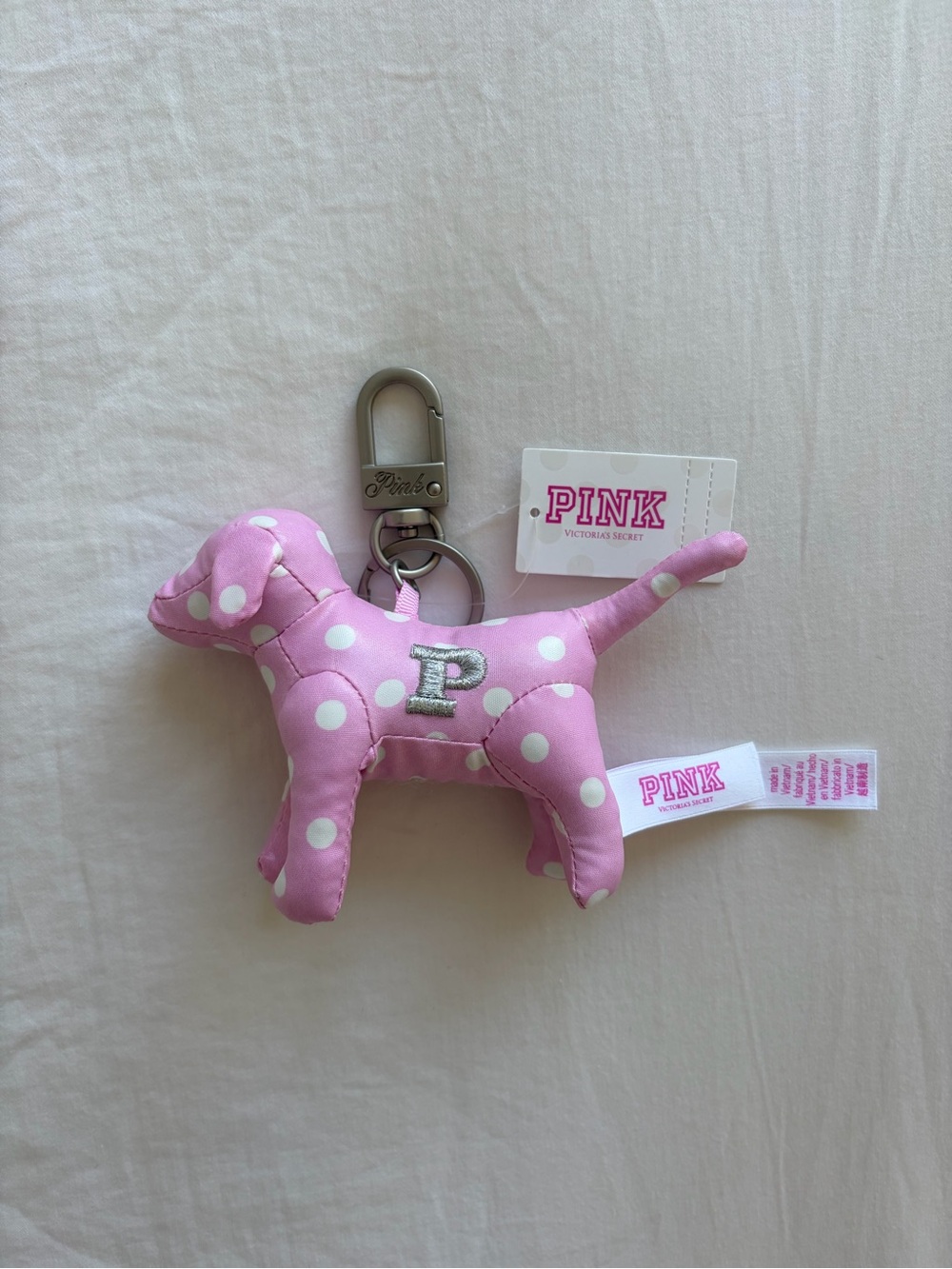 VS PINK Micro Dog Keychain Charm